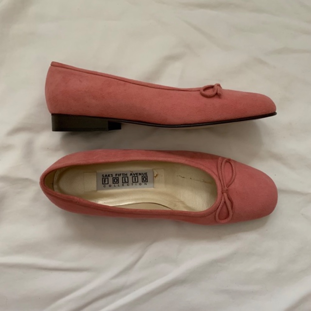 Saks Fifth Avenue Pink Ballet Flat- NWOT